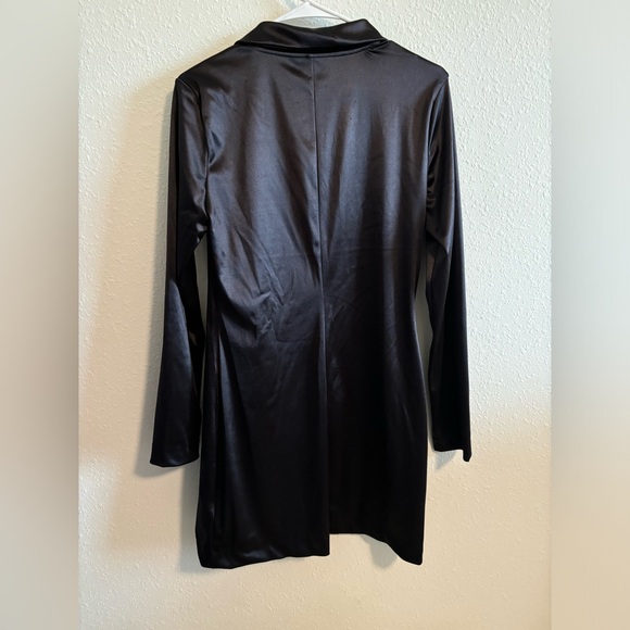 H&M Black Silk Coat NWT - Picture 4 of 4
